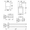 Набор аксессуаров 4 в 1 Grohe Essentials Cube 40847001 - фото 2