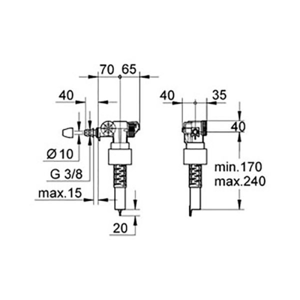 Наполнительный механизм для унитаза Grohe 37095000 - фото 2