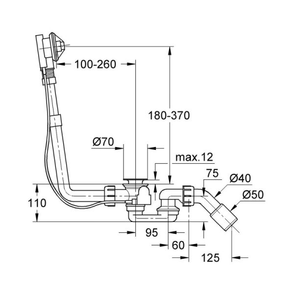 Сифон для ванны Grohe Talento 28939000 - фото 2