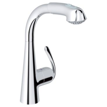 Смеситель для кухни с выдвижным изливом Grohe Zedra 32553000