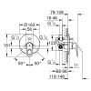 Змішувач прихованого монтажу для душу Grohe BauLoop 29081000 на два споживача - фото 2