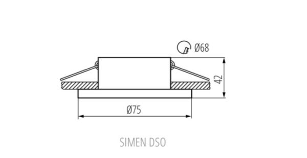 Светильник точечный SIMEN DSO W/G, Gx5.3/GU10, IP20, белый/Золото, Kanlux 29140 - фото 2