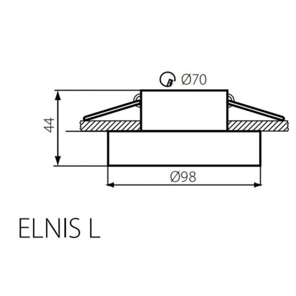 Светильник точечный ELNIS L W/A, Gx5.3/GU10, IP20, белый/антрацит, Kanlux 27805 - фото 3