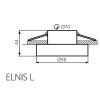 Светильник точечный ELNIS L W/C, Gx5.3/GU10, IP20, белый/хром, Kanlux 27806 - фото 3