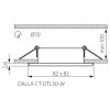 Светильник точечный DALLA CT-DTL50-W, Gx5.3, IP20, белый, Kanlux 22431 - фото 3