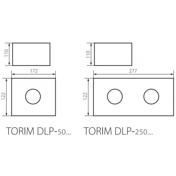 Светильник точечный TORIM DLP-250 B-W, 2xGU10, IP20, черный/белый, Kanlux 28463 - фото 4